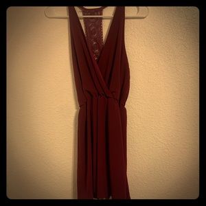Maroon mini dress